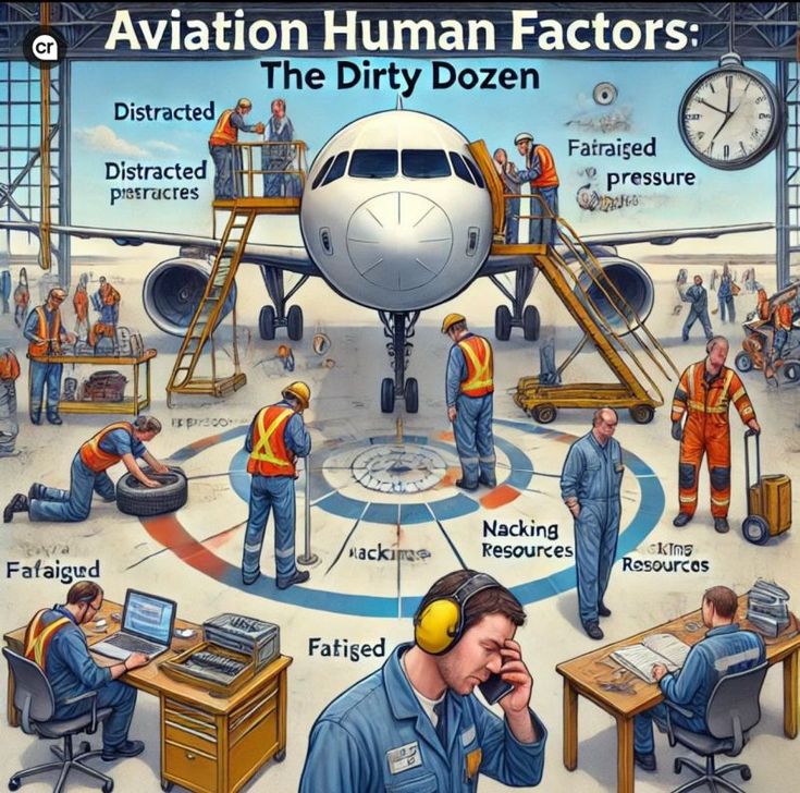 Aircraft maintenance human factors Dirty Dozen